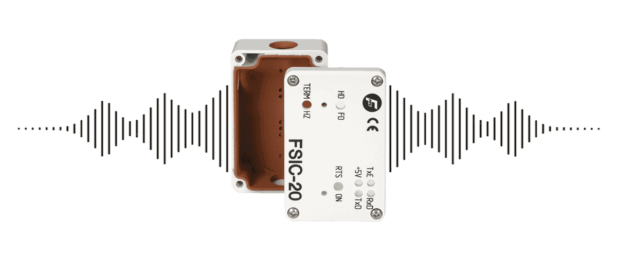 An enclosure with a waveform graphic, possibly representing EMC shielding.